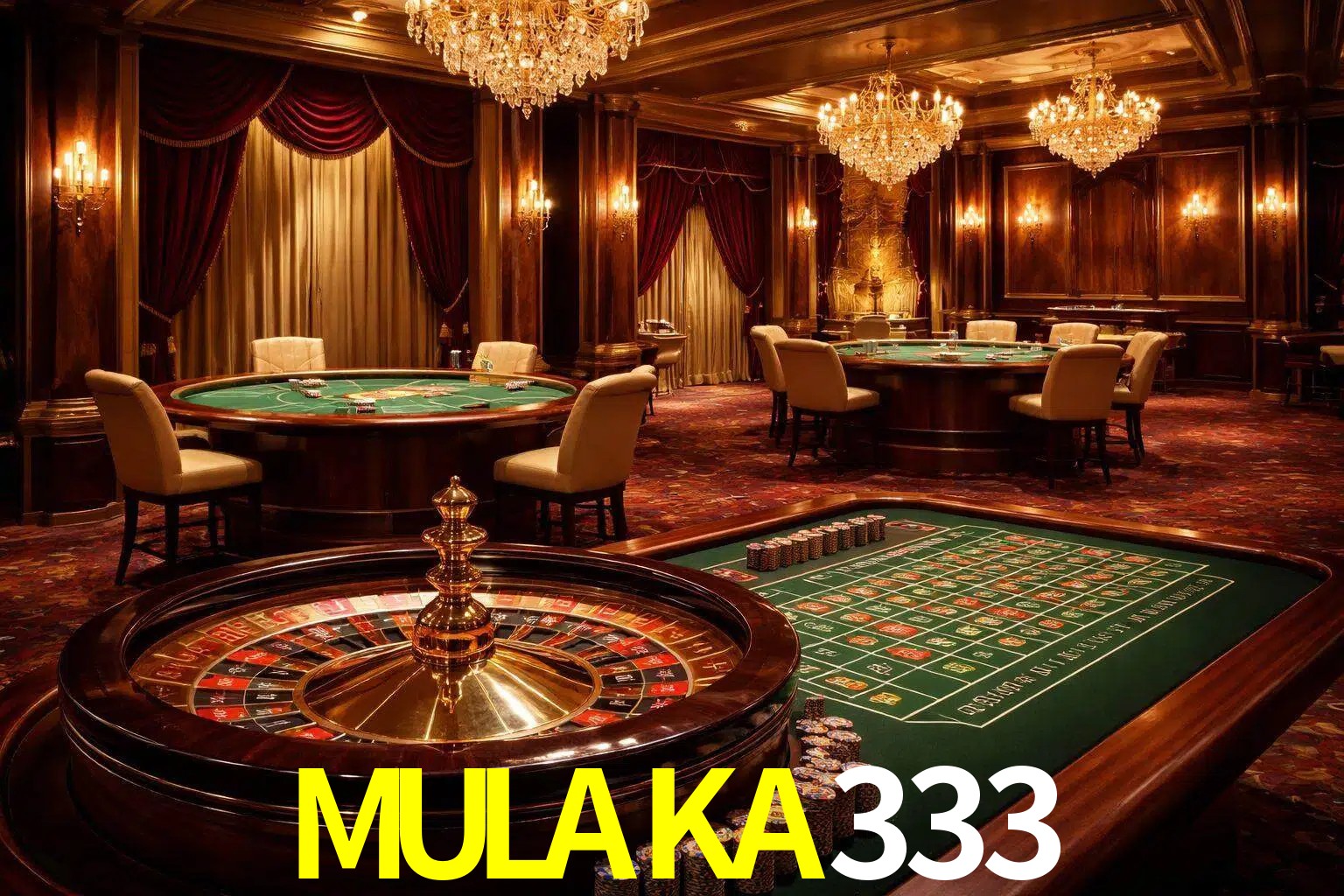 Una escena premium de mesa de casino en vivo con cartas, elementos de ruleta y un ambiente pulido de estudio de transmisión.